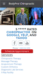Mobile Screenshot of bodyprochiropractic.com