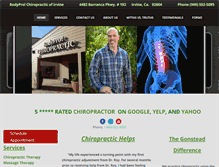 Tablet Screenshot of bodyprochiropractic.com